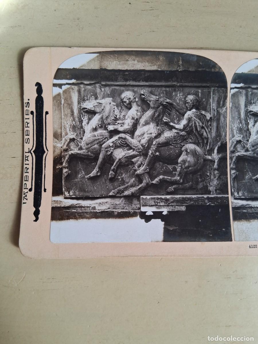 Fotograf&iacute;a antigua: FRIEZE OF PATERNON. ATENAS GRECIA A&Ntilde;O 1901