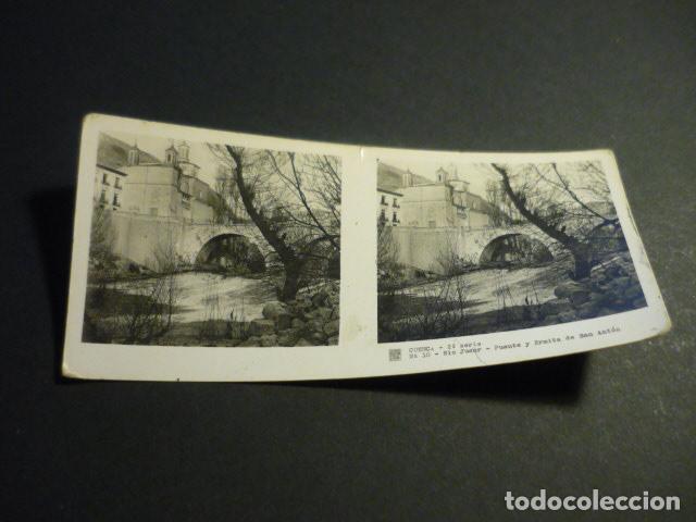 Fotograf&iacute;a antigua: CUENCA ANTIGUA VISTA ESTEREOSCOPICA 6 X 13 CM