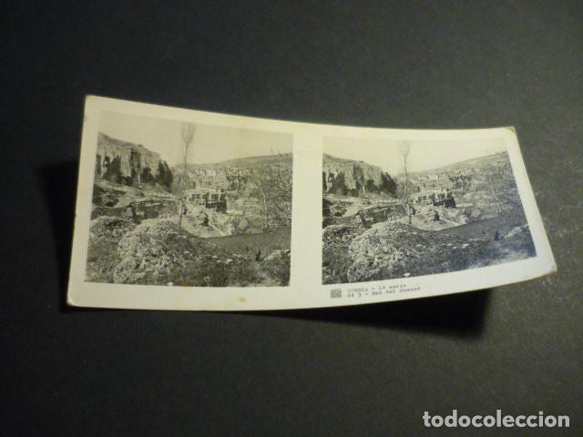 Fotograf&iacute;a antigua: CUENCA ANTIGUA VISTA ESTEREOSCOPICA 6 X 13 CM