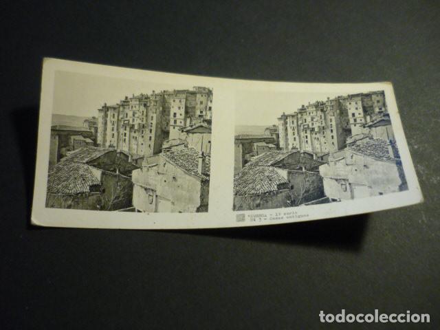 Fotograf&iacute;a antigua: CUENCA ANTIGUA VISTA ESTEREOSCOPICA 6 X 13 CM