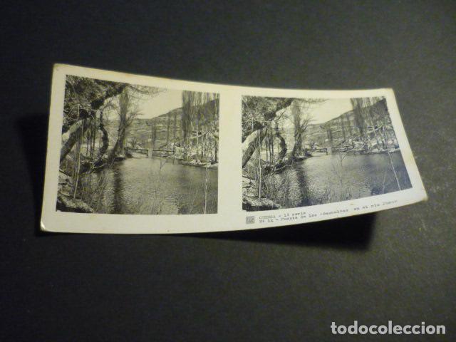 Fotograf&iacute;a antigua: CUENCA ANTIGUA VISTA ESTEREOSCOPICA 6 X 13 CM