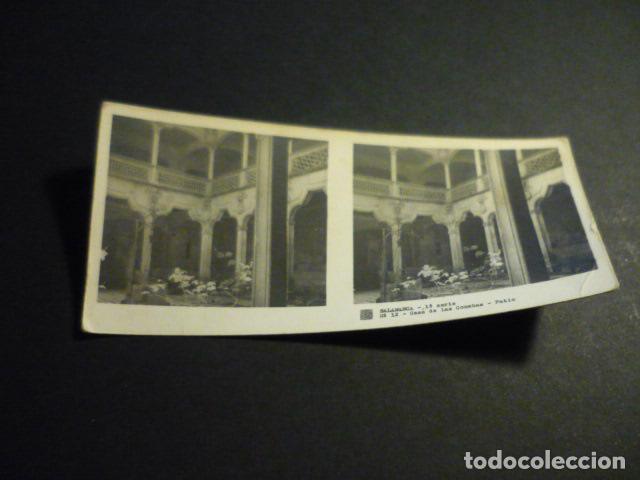 Fotograf&iacute;a antigua: SALAMANCA ANTIGUA VISTA ESTEREOSCOPICA 6 X 13 CM