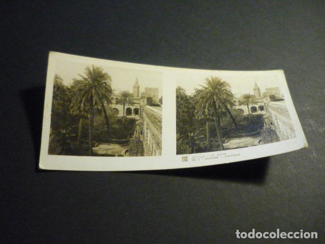Fotograf&iacute;a antigua: SEVILLA ANTIGUA VISTA ESTEREOSCOPICA 6 X 13 CM