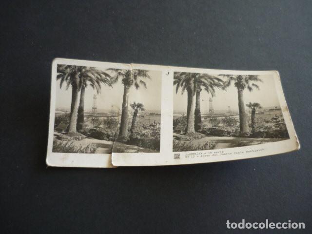 Fotograf&iacute;a antigua: BARCELONA ANTIGUA VISTA ESTEREOSCOPICA 6 X 13 CM