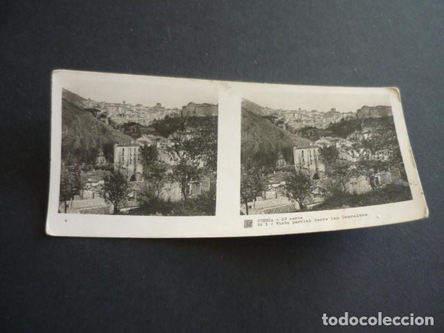 Fotograf&iacute;a antigua: CUENCA ANTIGUA VISTA ESTEREOSCOPICA 6 X 13 CM