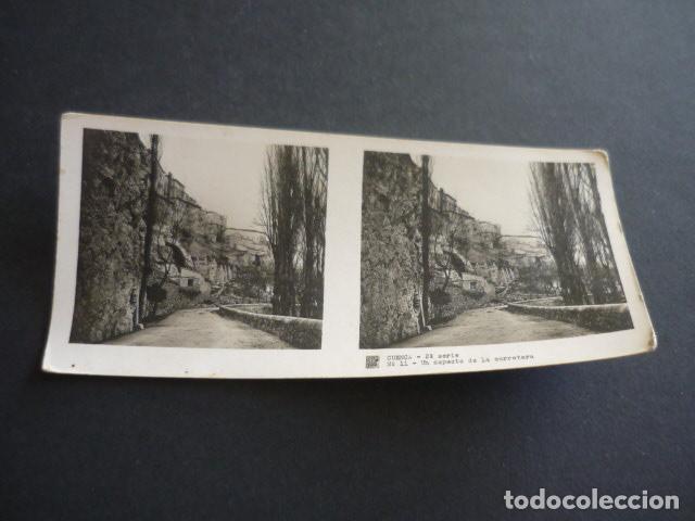 Fotograf&iacute;a antigua: CUENCA ANTIGUA VISTA ESTEREOSCOPICA 6 X 13 CM
