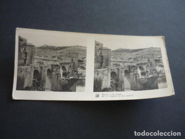 Fotografia antica: TOLEDO ANTIGUA VISTA ESTEREOSCOPICA 6 X 13 CM