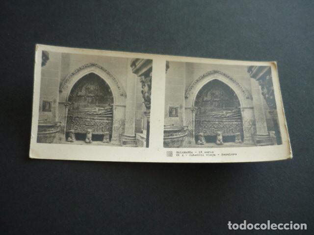 Fotografia antica: SALAMANCA ANTIGUA VISTA ESTEREOSCOPICA 6 X 13 CM