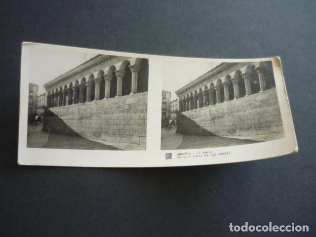 Fotografia antica: SEGOVIA ANTIGUA VISTA ESTEREOSCOPICA 6 X 13 CM