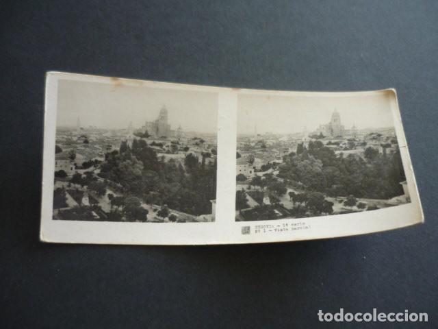 Fotografia antica: SEGOVIA ANTIGUA VISTA ESTEREOSCOPICA 6 X 13 CM