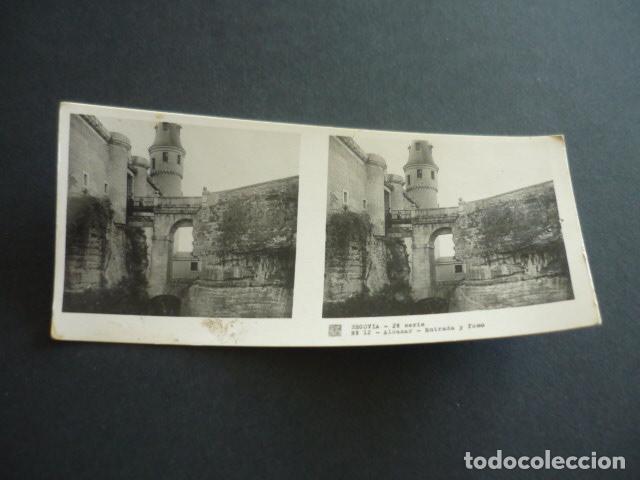 Fotografia antica: SEGOVIA ANTIGUA VISTA ESTEREOSCOPICA 6 X 13 CM