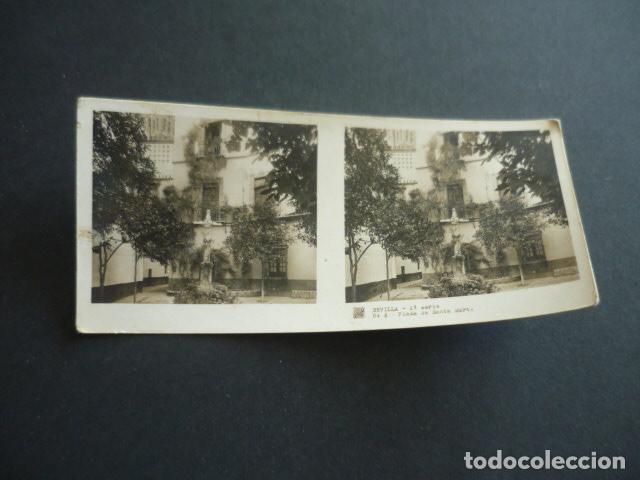 Fotograf&iacute;a antigua: SEVILLA ANTIGUA VISTA ESTEREOSCOPICA 6 X 13 CM
