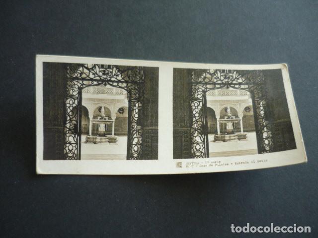 Fotograf&iacute;a antigua: SEVILLA ANTIGUA VISTA ESTEREOSCOPICA 6 X 13 CM