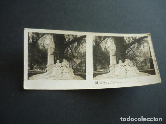 Fotograf&iacute;a antigua: SEVILLA ANTIGUA VISTA ESTEREOSCOPICA 6 X 13 CM