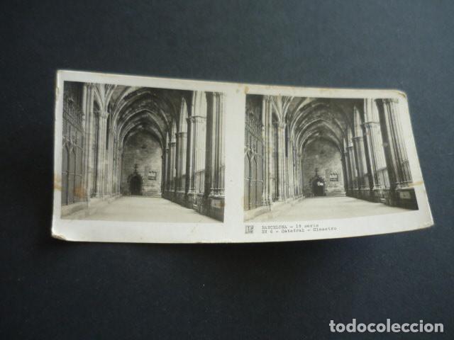 Fotograf&iacute;a antigua: BARCELONA ANTIGUA VISTA ESTEREOSCOPICA 6 X 13 CM