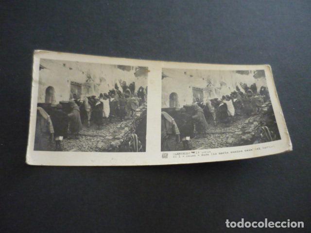 Fotograf&iacute;a antigua: XAUEN MARRUECOS ANTIGUA VISTA ESTEREOSCOPICA 6 X 13 CM