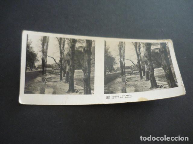 Fotograf&iacute;a antigua: CUENCA ANTIGUA VISTA ESTEREOSCOPICA 6 X 13 CM