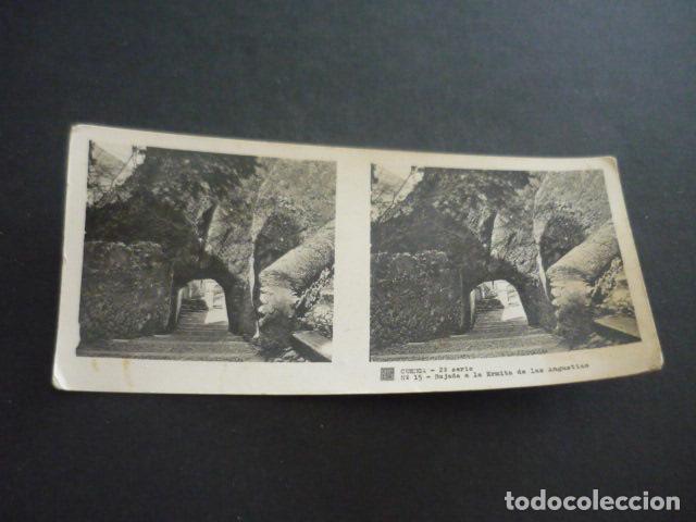Fotograf&iacute;a antigua: CUENCA ANTIGUA VISTA ESTEREOSCOPICA 6 X 13 CM