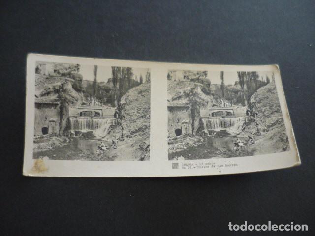 Fotograf&iacute;a antigua: CUENCA ANTIGUA VISTA ESTEREOSCOPICA 6 X 13 CM