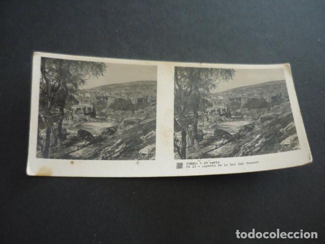 Fotograf&iacute;a antigua: CUENCA ANTIGUA VISTA ESTEREOSCOPICA 6 X 13 CM