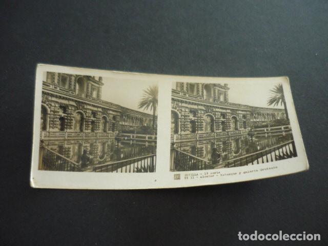 Fotograf&iacute;a antigua: SEVILLA ANTIGUA VISTA ESTEREOSCOPICA 6 X 13 CM