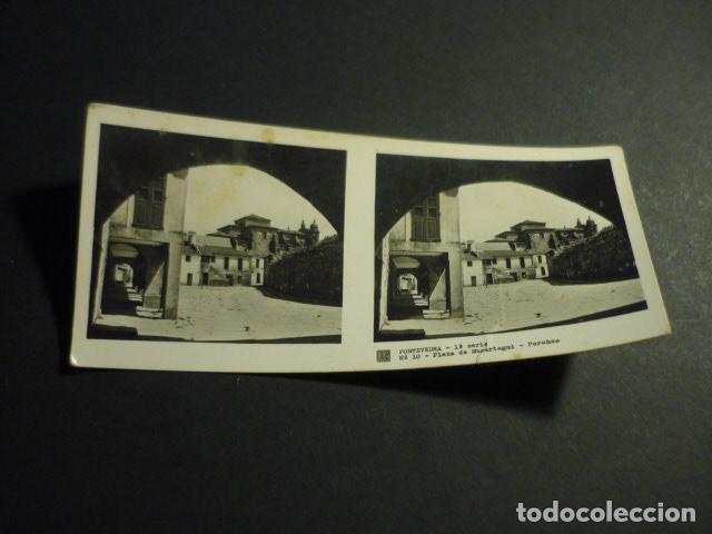 Fotograf&iacute;a antigua: PONTEVEDRA ANTIGUA VISTA ESTEREOSCOPICA 6 X 13 CM