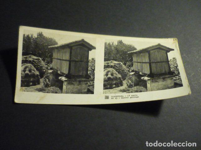 Fotograf&iacute;a antigua: PONTEVEDRA ANTIGUA VISTA ESTEREOSCOPICA 6 X 13 CM