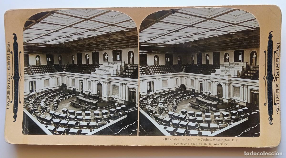 Fotograf&iacute;a antigua: WASHINGTON EEUU ANTIGUA ESTEREOSCOPICA DE IMPERIAL SERIES FORMATO 9 X 18 cm.