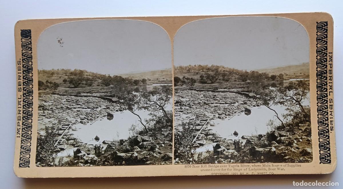 Fotograf&iacute;a antigua: SUDAFRICA GUERRA DE LOS BOERS ANTIGUA ESTEREOSCOPICA DE IMPERIAL SERIES FORMATO 9 X 18 cm.