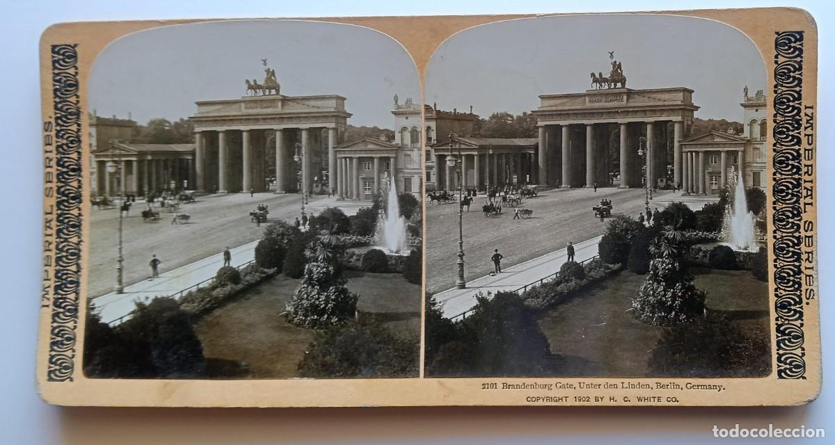 Fotograf&iacute;a antigua: BERLIN ANTIGUA ESTEREOSCOPICA DE IMPERIAL SERIES FORMATO 9 X 18 cm.