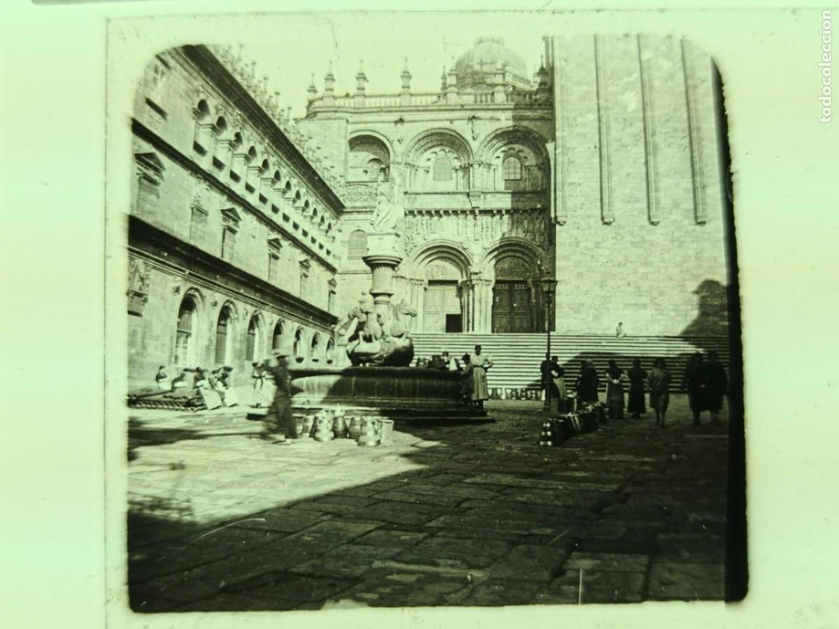 Fotograf&iacute;a antigua: 24 PLACAS CRISTAL ESTEREOSCOPICAS POSITIVAS, MONUMENTOS LEON BURGOS SANTIAGO. ETC C. 1900