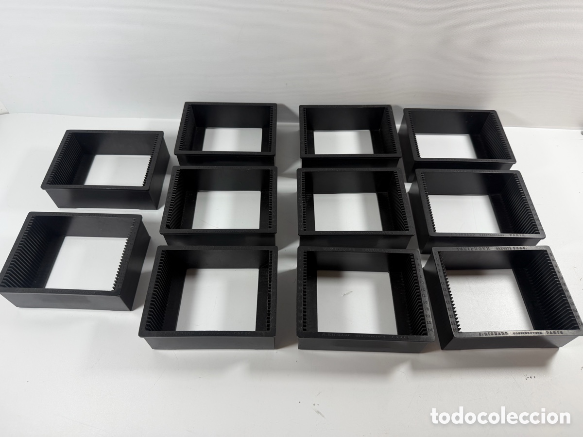 Fotografia antiga: LOTE DE 11 CAJAS CLASIFICADORAS TAXIPHOTE JULES RICHARD PAR&Iacute;S