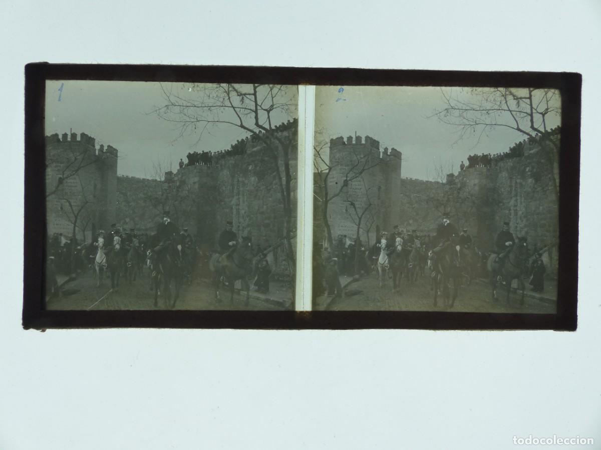 Fotograf&iacute;a antigua: PARECE AVILA?, VISTA, PLACA ESTEREOSCOPICA POSITIVO EN CRISTAL - c.1920