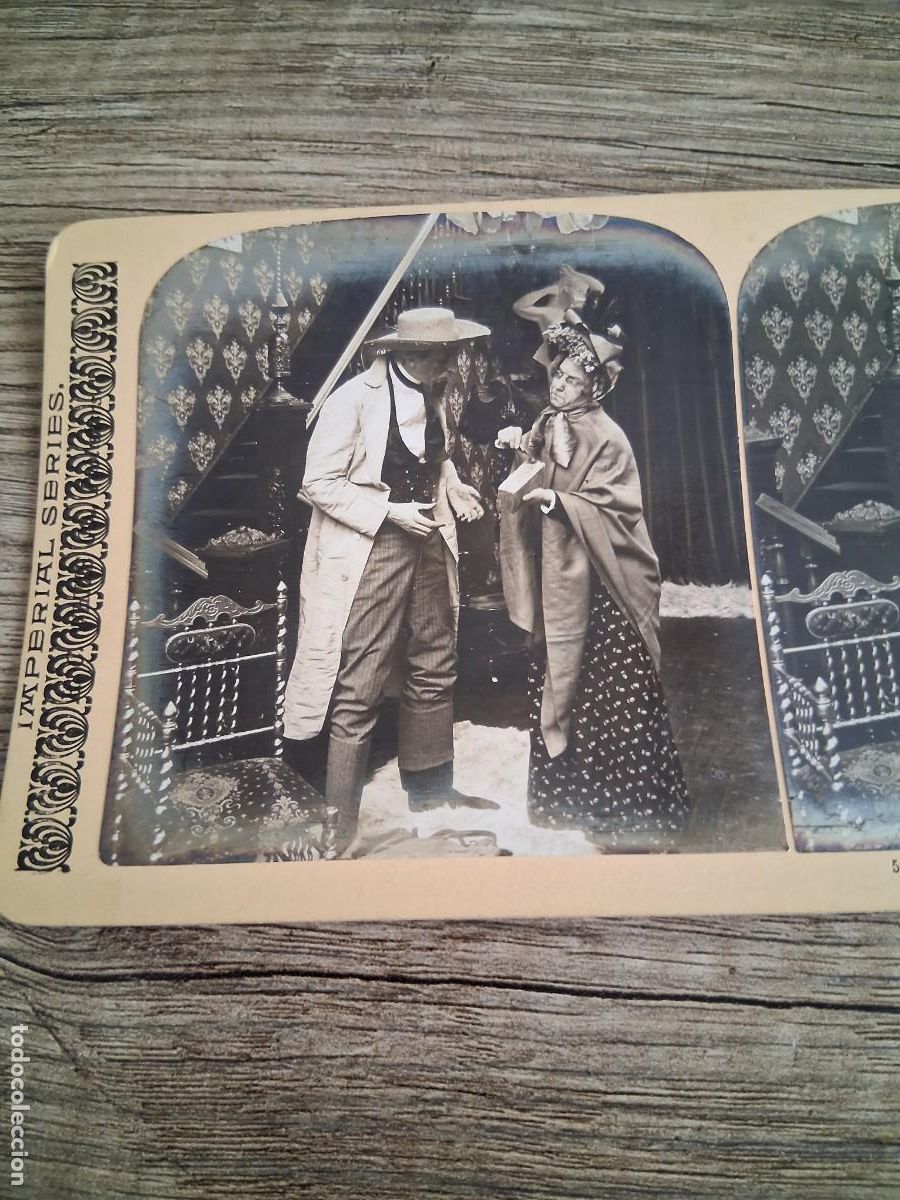 Fotografia antiga: Estereoscopica humor&iacute;stica, a&ntilde;o 1902