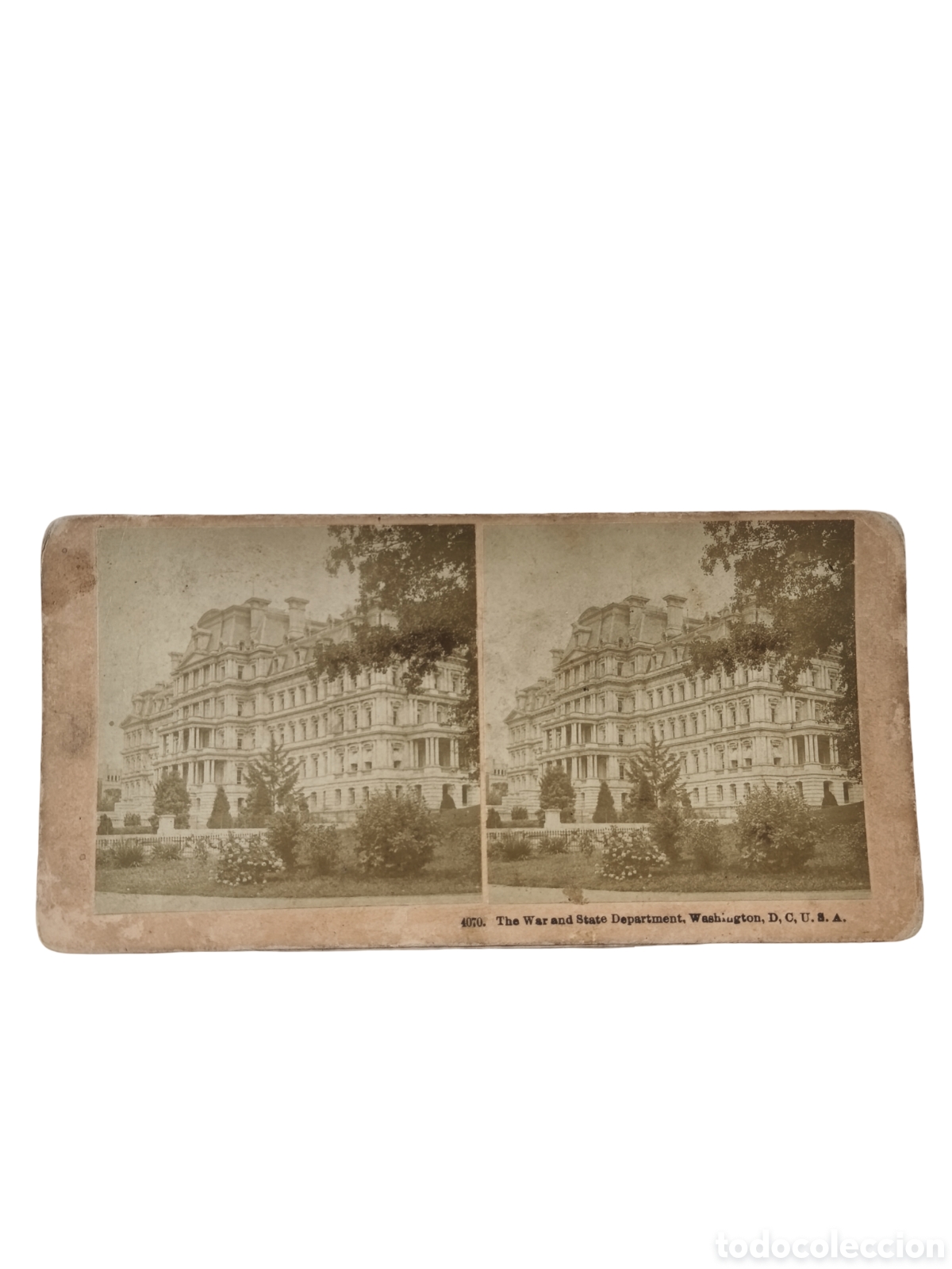 Fotografia antiga: Foto Estereosc&oacute;pica Antigua. The War and State Department Washington D.C. Edificio Eisenhower EE. UU