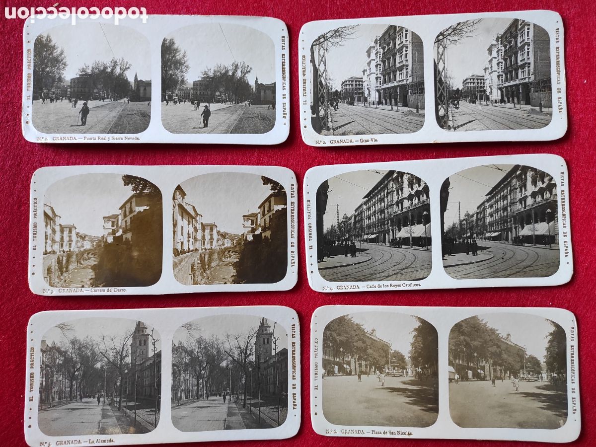 Fotografia antica: 24 VISTAS ESTEREOSCOPICAS DE ESPA&Ntilde;A.- GRANADA.- ED. ALBERTO MART&Iacute;N.