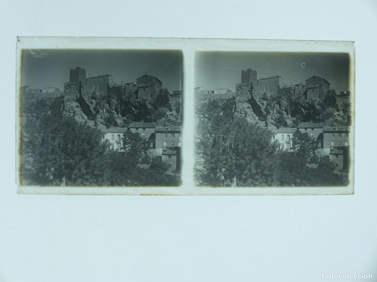 Fotograf&iacute;a antigua: BRONCHALES, TERUEL - VISTA - ANTIGUA PLACA DE CRISTAL POSITIVO - A&Ntilde;OS 1900-1910