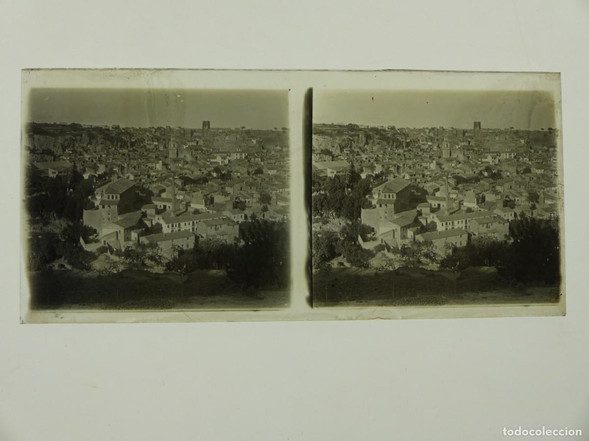 Fotograf&iacute;a antigua: BRONCHALES, TERUEL - VISTA - ANTIGUA PLACA DE CRISTAL POSITIVO - A&Ntilde;OS 1900-1910