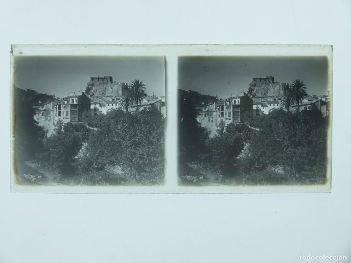 Fotograf&iacute;a antigua: BRONCHALES, TERUEL - VISTA - ANTIGUA PLACA DE CRISTAL POSITIVO - A&Ntilde;OS 1900-1910