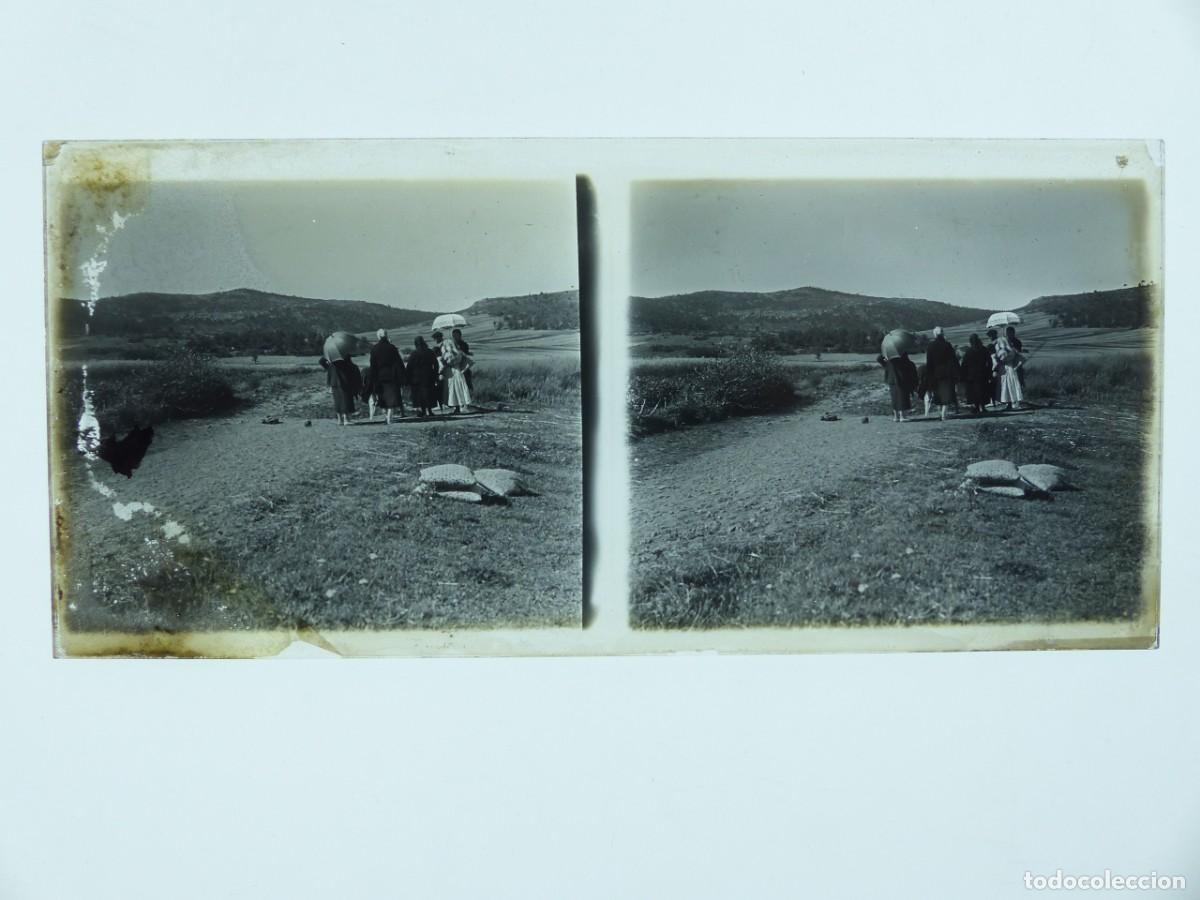 Fotograf&iacute;a antigua: BRONCHALES, TERUEL - VISTA - ANTIGUA PLACA DE CRISTAL POSITIVO - A&Ntilde;OS 1900-1910