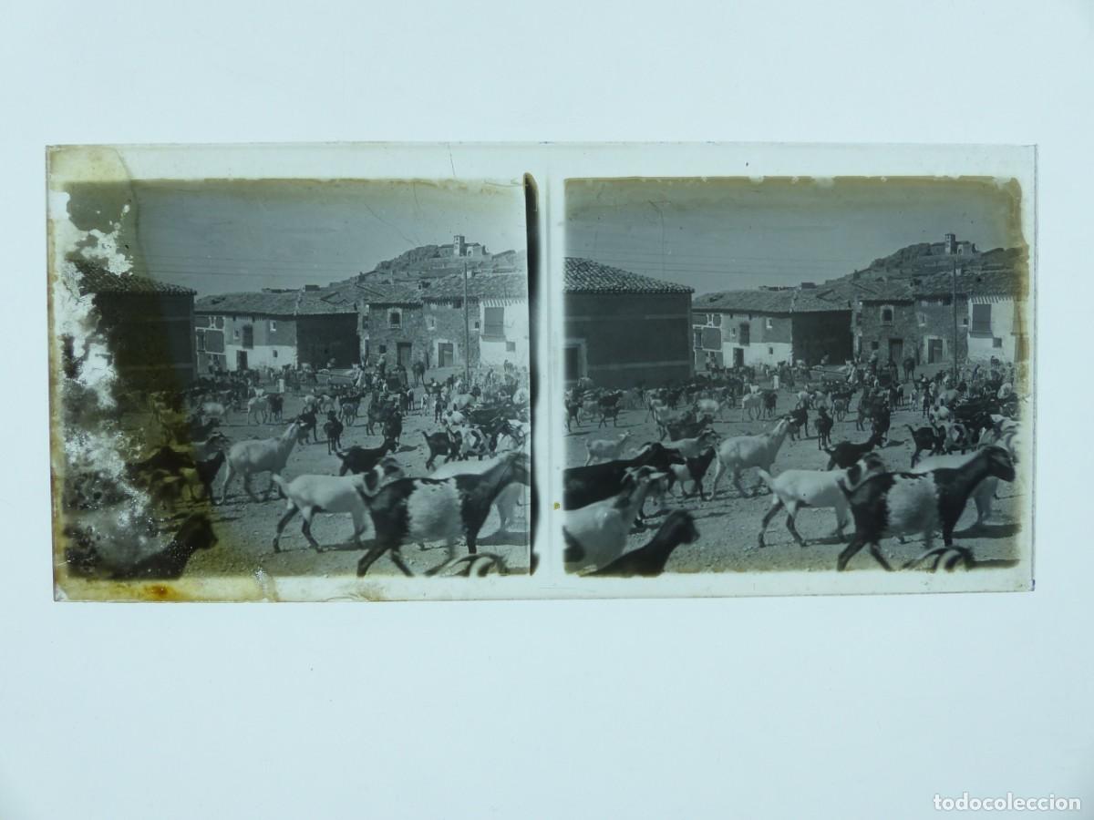 Fotograf&iacute;a antigua: BRONCHALES, TERUEL - VISTA - ANTIGUA PLACA DE CRISTAL POSITIVO - A&Ntilde;OS 1900-1910