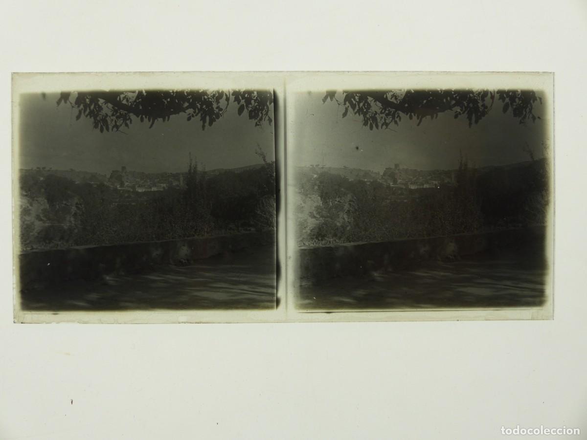 Fotograf&iacute;a antigua: BRONCHALES, TERUEL - VISTA - ANTIGUA PLACA DE CRISTAL POSITIVO - A&Ntilde;OS 1900-1910