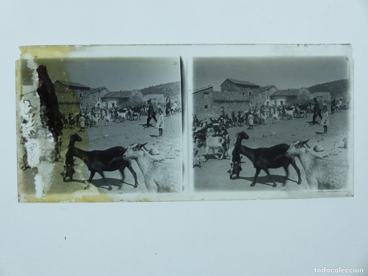 Fotograf&iacute;a antigua: BRONCHALES, TERUEL - VISTA - ANTIGUA PLACA DE CRISTAL POSITIVO - A&Ntilde;OS 1900-1910