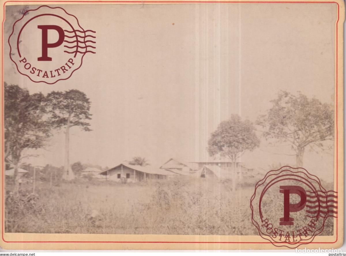 Fotograf&iacute;a antigua: CONGO VILLAGE AU CAMPEMENT HARD COPY 18*13CM AFRIQUE AFRICA AFRIKA
