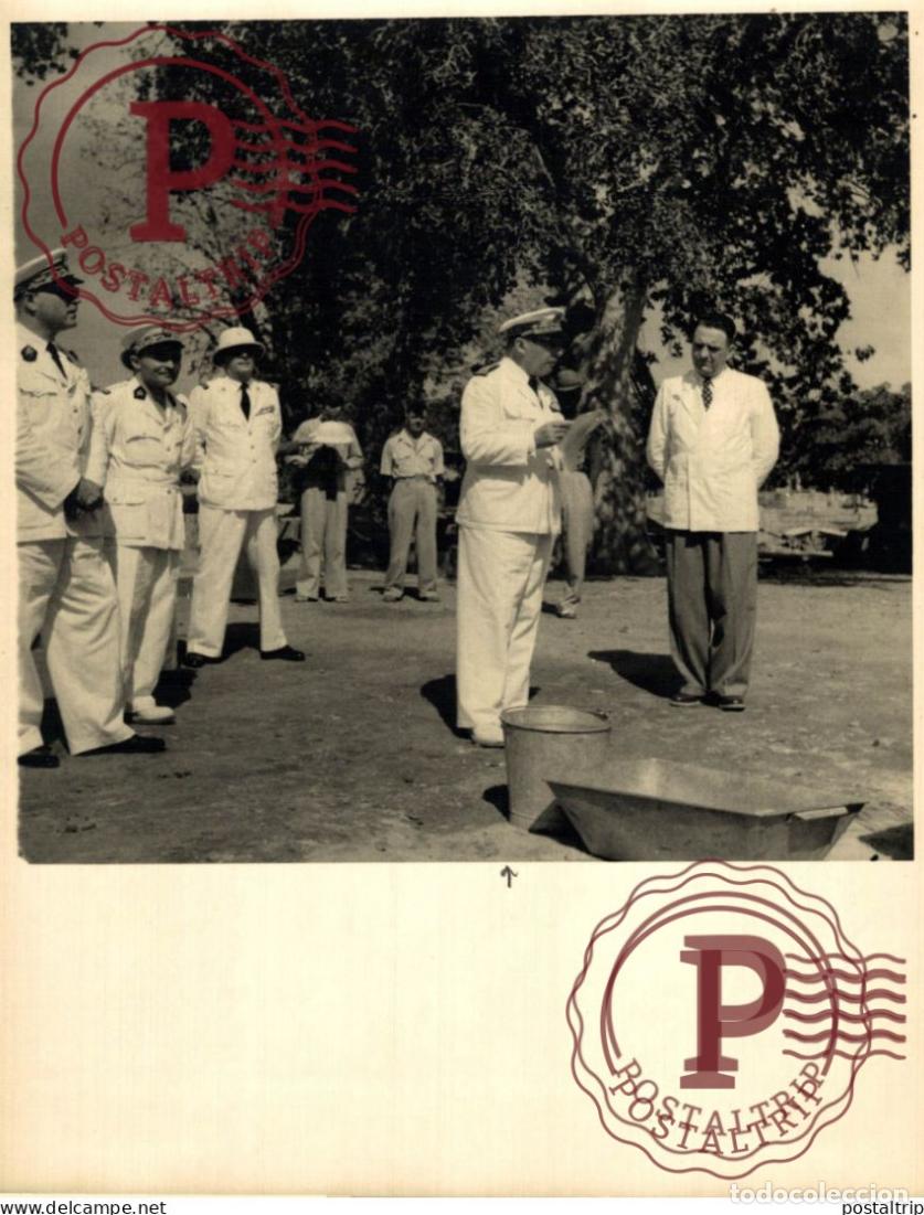 Fotograf&iacute;a antigua: COMTE HENRI HENRY DE MAUDUIT GOUVERNEUR DE TCHAD TDJAAD FROT LAMY 1950 23*18CM AFRIQUE AFRICA AFRIK