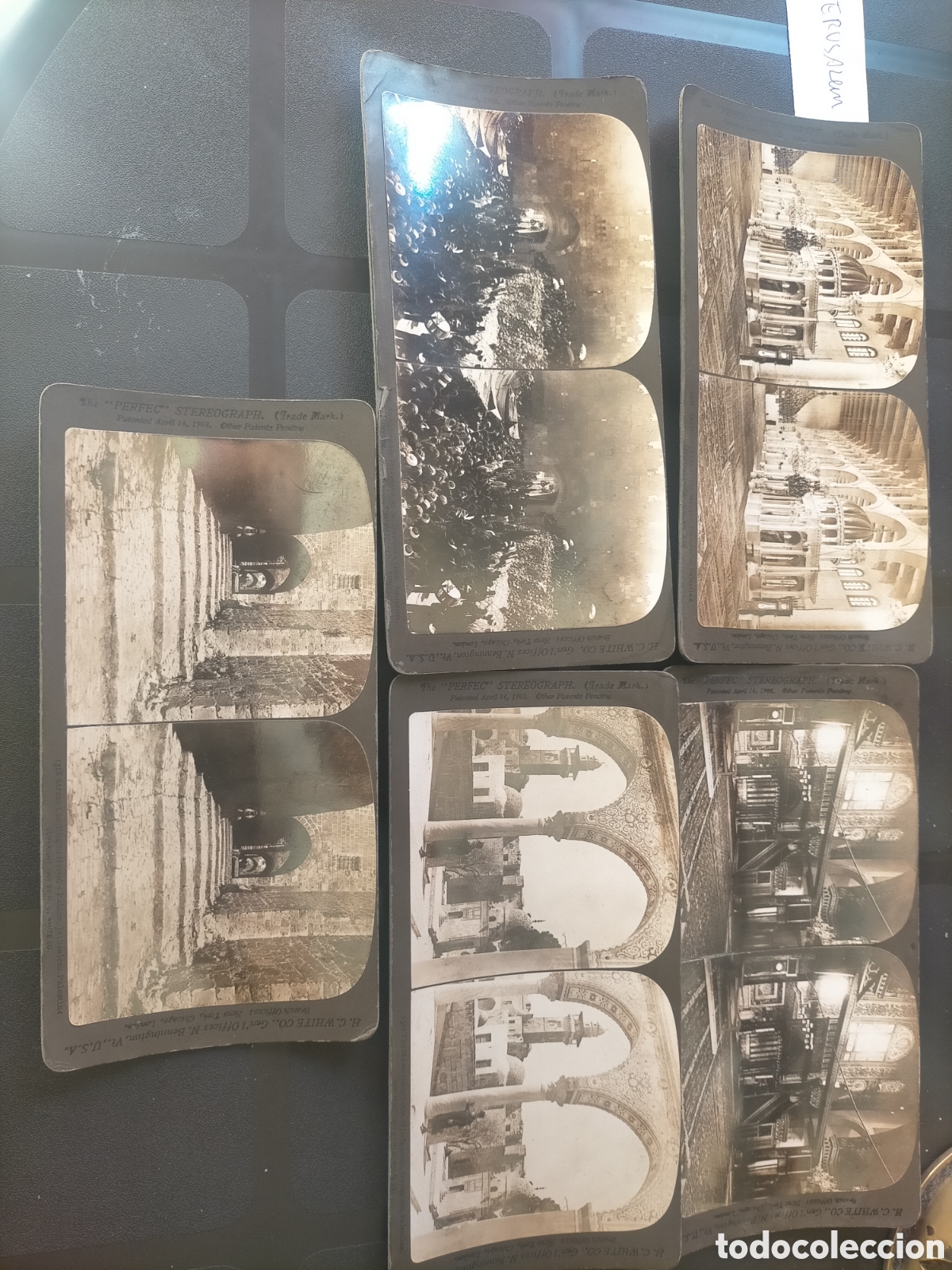 Fotograf&iacute;a antigua: Lote de estereosc&oacute;picas de Jerusal&eacute;n Palestina 5