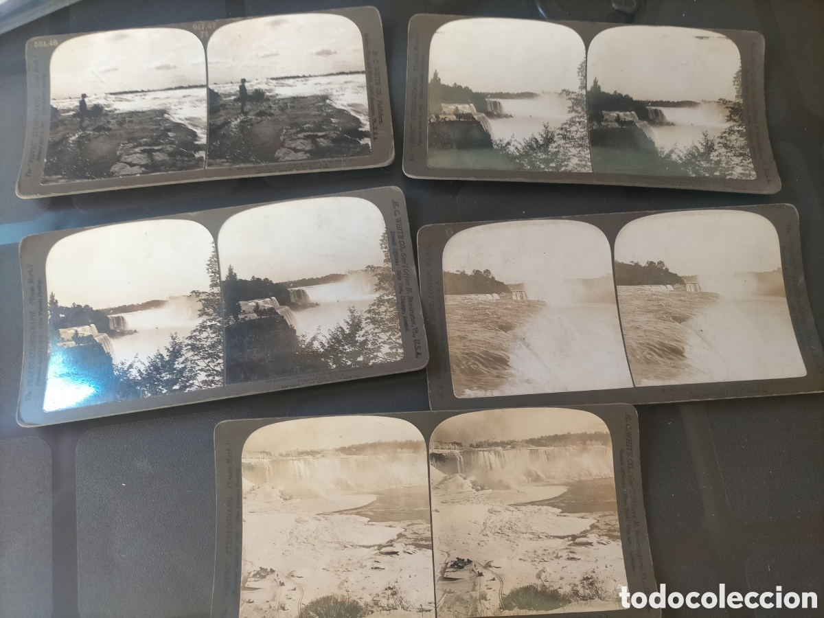 Fotograf&iacute;a antigua: Lote de estereosc&oacute;pica cataratas del Ni&aacute;gara 5