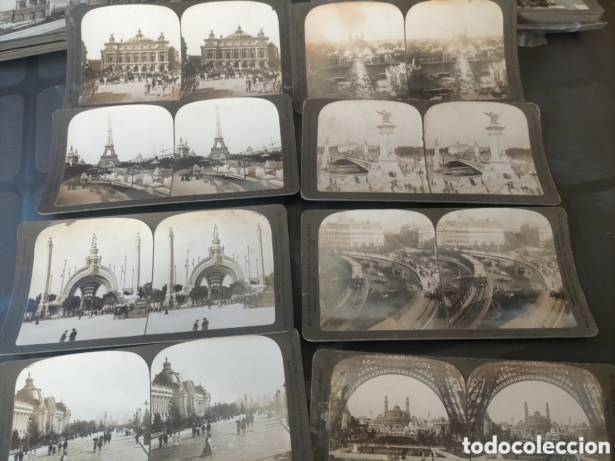 Fotograf&iacute;a antigua: Lote de estereosc&oacute;pica Francia 8