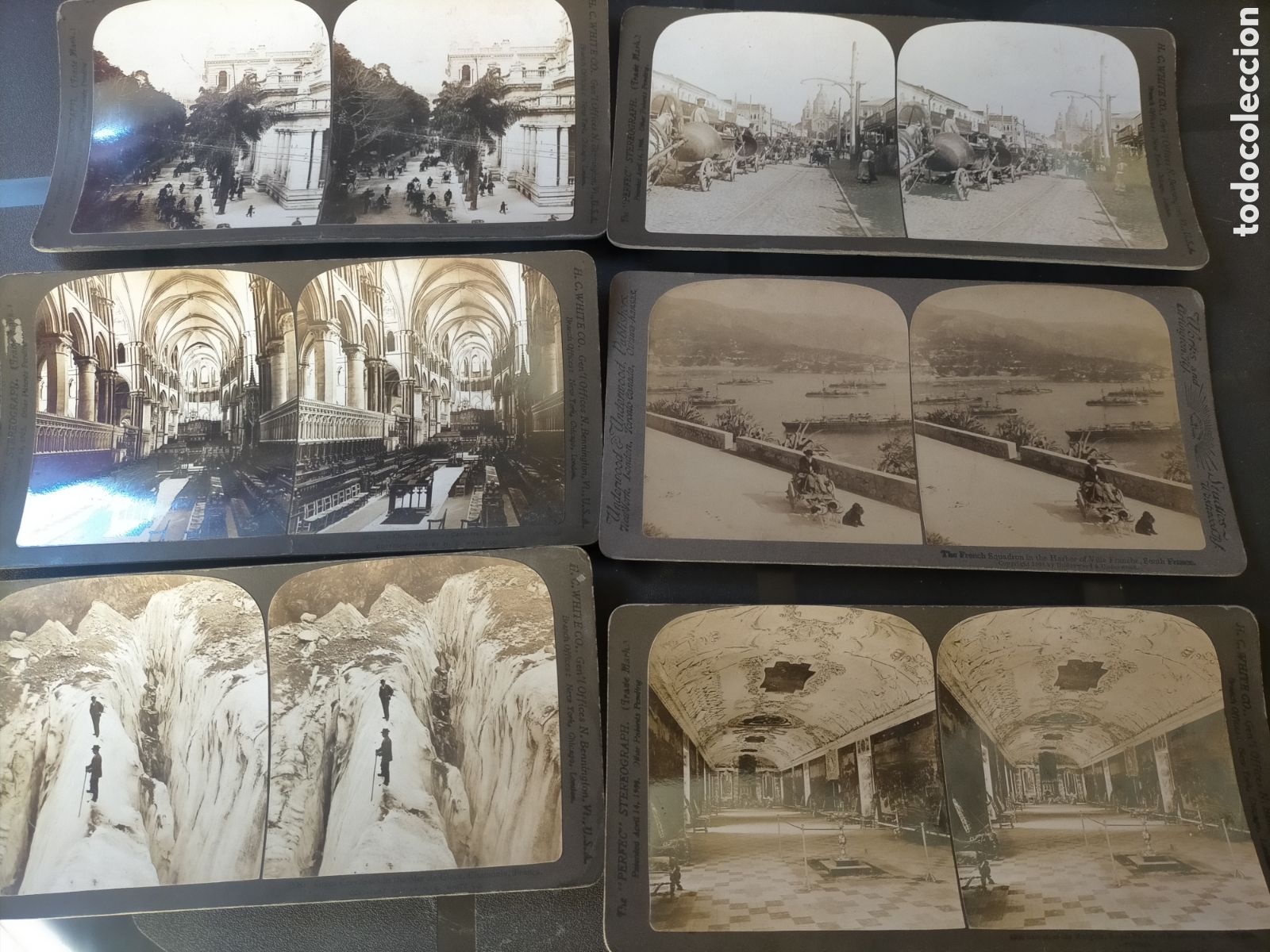 Fotograf&iacute;a antigua: Enorme lote de estereosc&oacute;picas mundiales 34 fotos estereosc&oacute;picas,