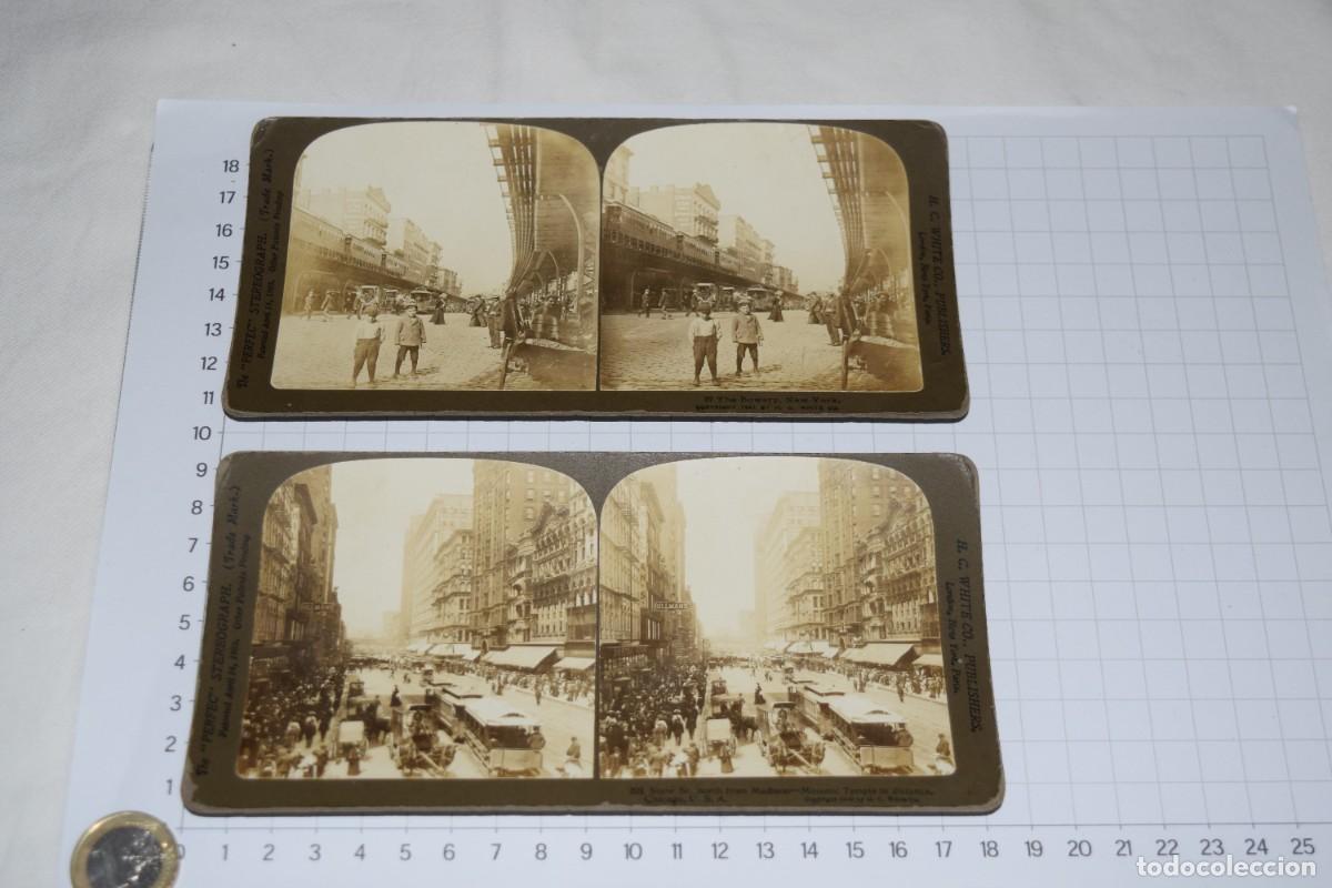 Fotograf&iacute;a antigua: Lote 2 im&aacute;genes variadas / H. C. WHITE Co. - The PERFEC STEREOGRAPH - Principios 1900 - &iexcl;Mira fotos!
